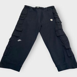 Nike x Peaceminusone G-Dragon Wide CF Black Pants DR0095-010 Mens size M New (a)